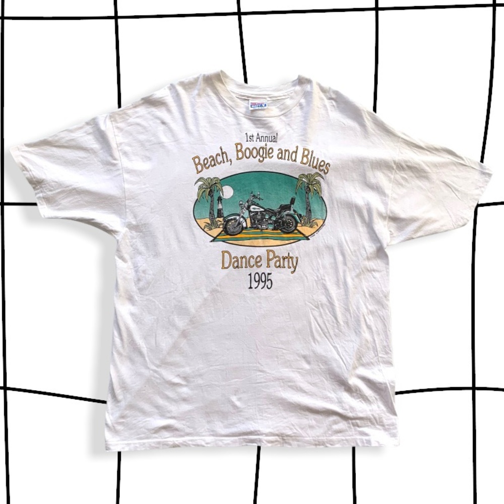 90s vintage Harley beach party tee